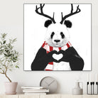 Xmas panda by Solti Balázs on GIANT ART - white digital drawing