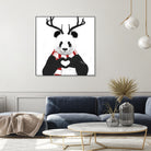 Xmas panda by Solti Balázs on GIANT ART - white digital drawing