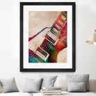 guitar art 5 by Justyna Jaszke on GIANT ART - red digital painting