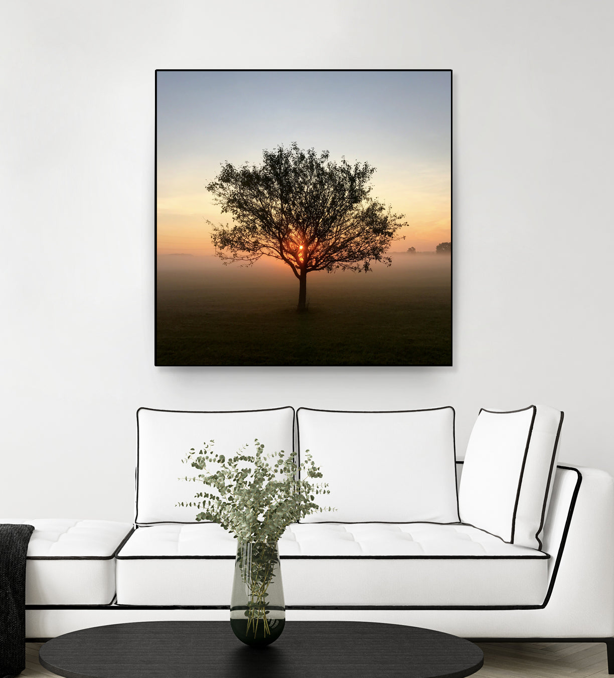 Tree at Sunrise Sunrise by Brian Sooy on GIANT ART - orange photo illustration