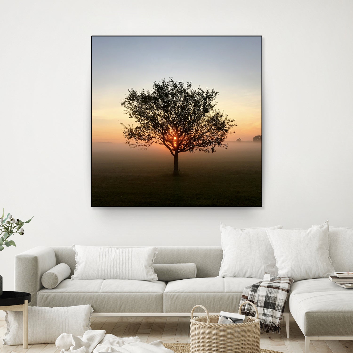 Tree at Sunrise Sunrise by Brian Sooy on GIANT ART - orange photo illustration