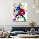 Captain America Grunge by Daniel Janda on GIANT ART - blue digital painting