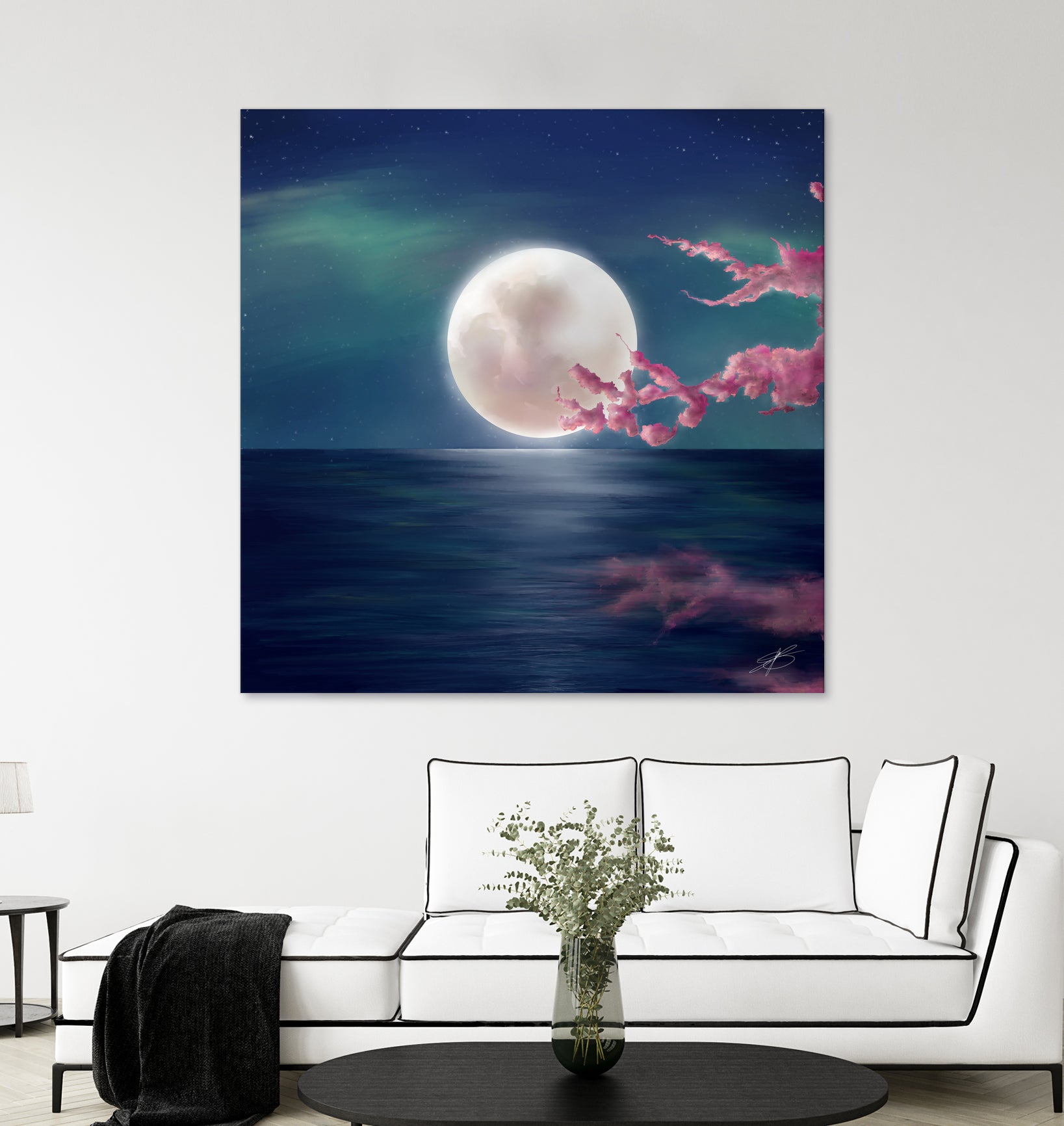 Luna by Elena Bragioto on GIANT ART - blue digital painting