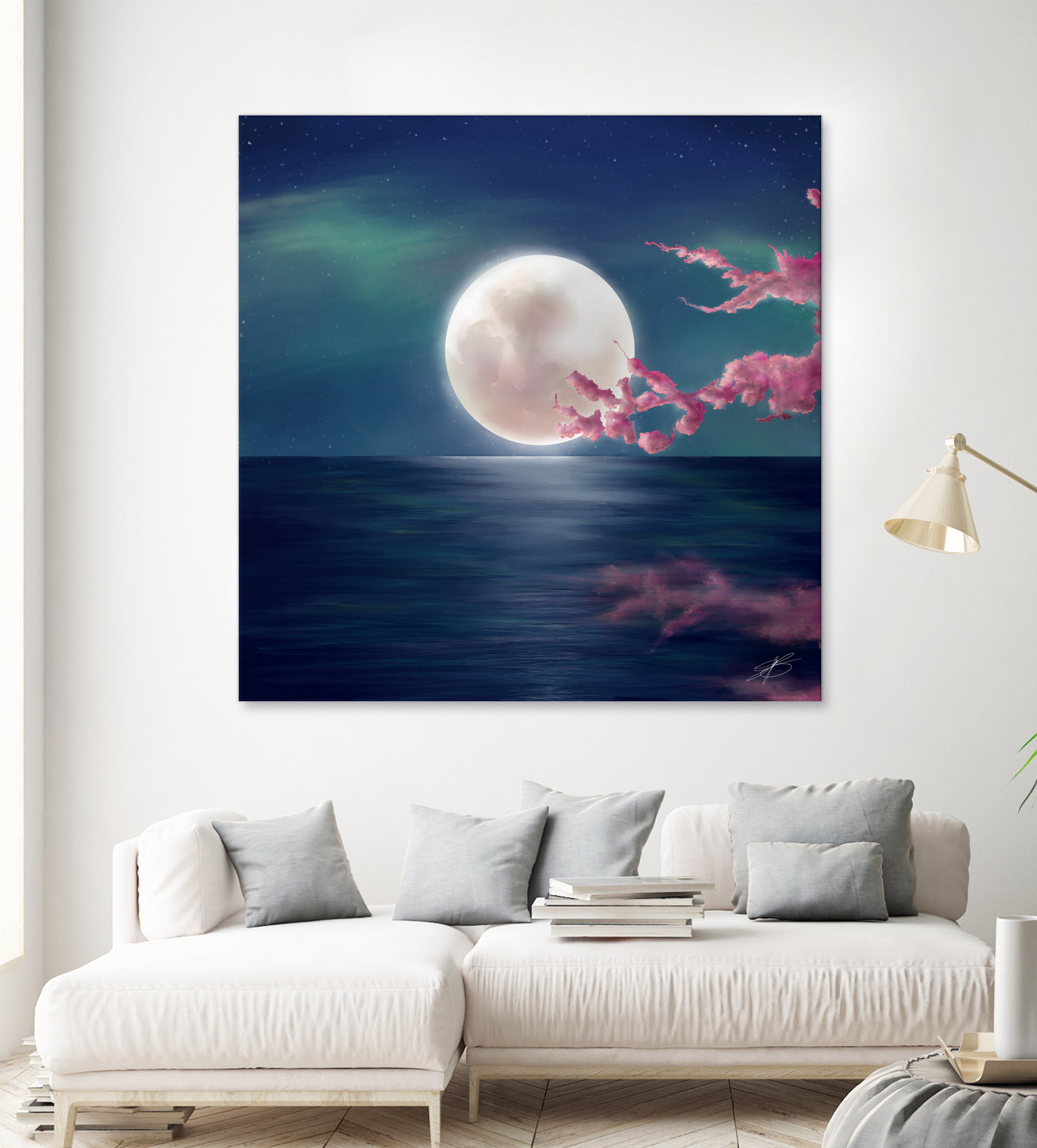 Luna by Elena Bragioto on GIANT ART - blue digital painting