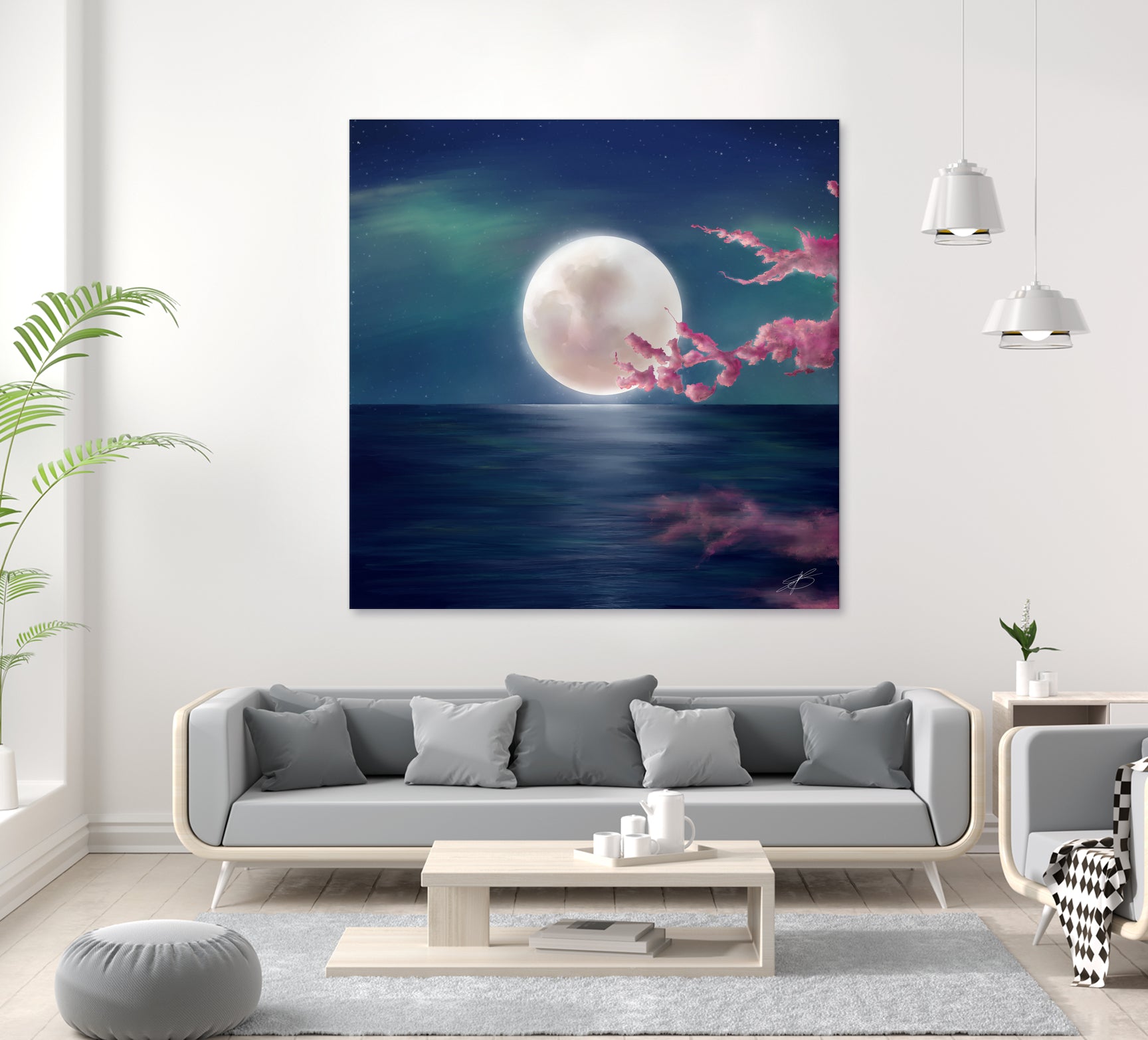 Luna by Elena Bragioto on GIANT ART - blue digital painting