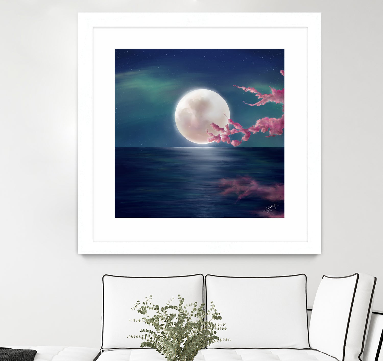 Luna by Elena Bragioto on GIANT ART - blue digital painting