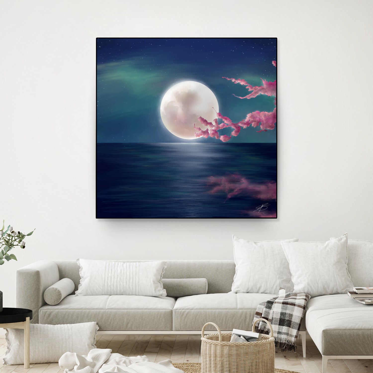 Luna by Elena Bragioto on GIANT ART - blue digital painting