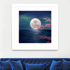 Luna by Elena Bragioto on GIANT ART - blue digital painting