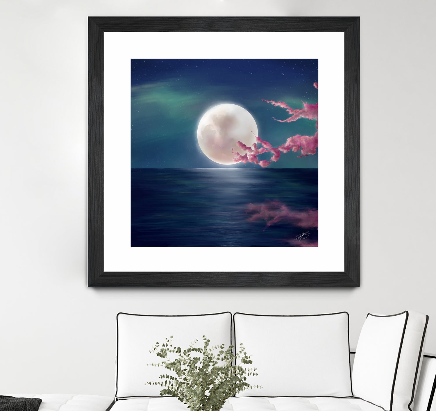 Luna by Elena Bragioto on GIANT ART - blue digital painting