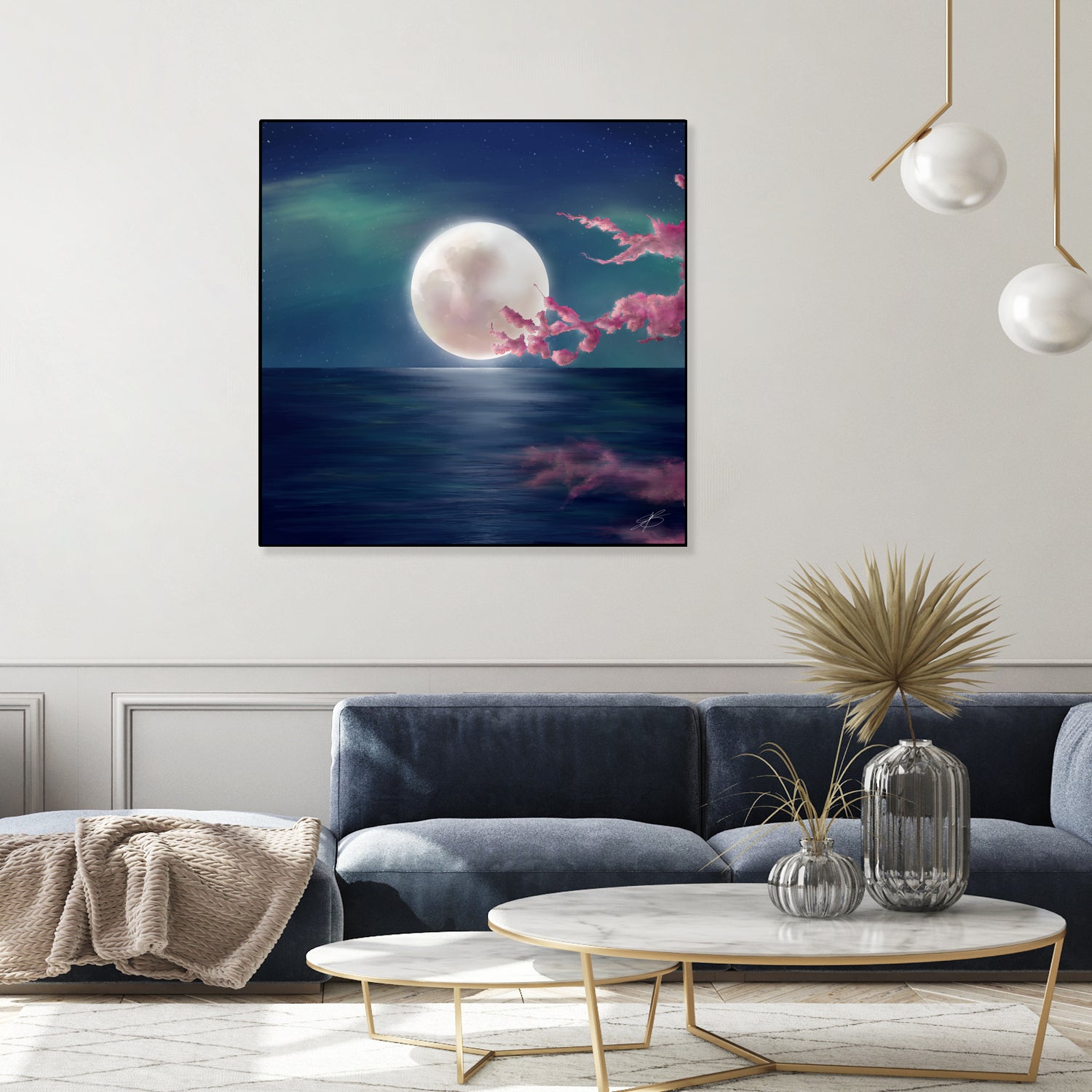 Luna by Elena Bragioto on GIANT ART - blue digital painting