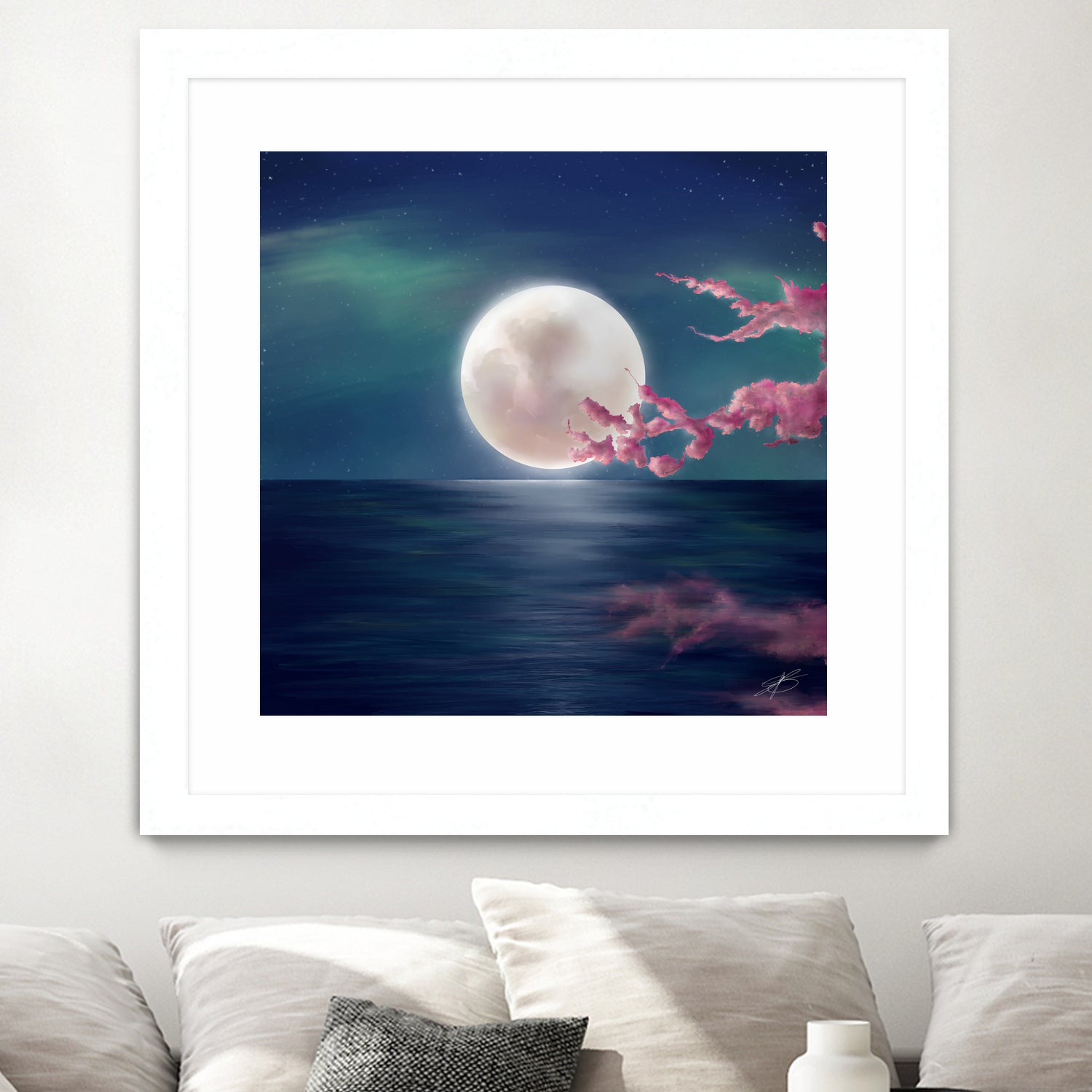 Luna by Elena Bragioto on GIANT ART - blue digital painting