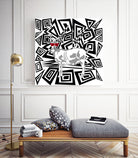 Goat In Red Sunglasses Abstract by TheArtOf Vikki on GIANT ART - black digital drawing