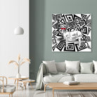 Goat In Red Sunglasses Abstract by TheArtOf Vikki on GIANT ART - black digital drawing