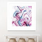 Liquid Marble - Pink and Blue by Dominique Van Roey on GIANT ART - pink photo manipulation