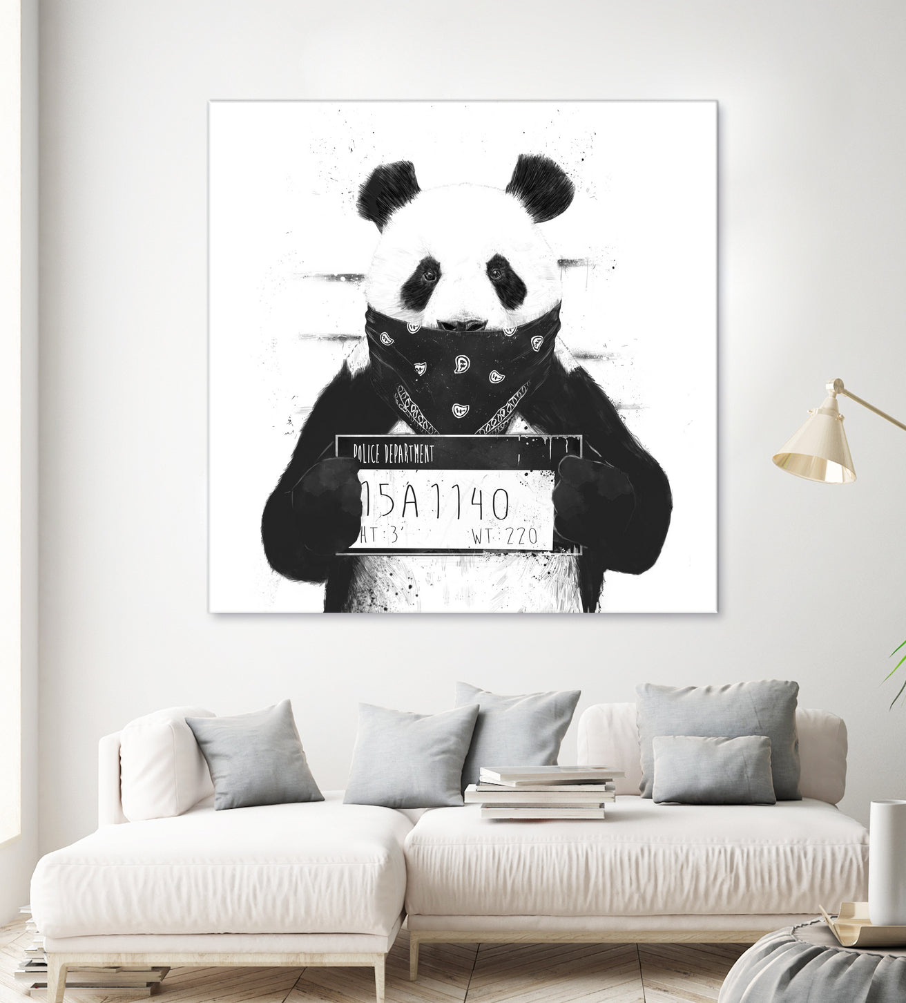 Bad panda by Solti Balázs on GIANT ART - white digital drawing