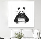 Bad panda by Solti Balázs on GIANT ART - white digital drawing