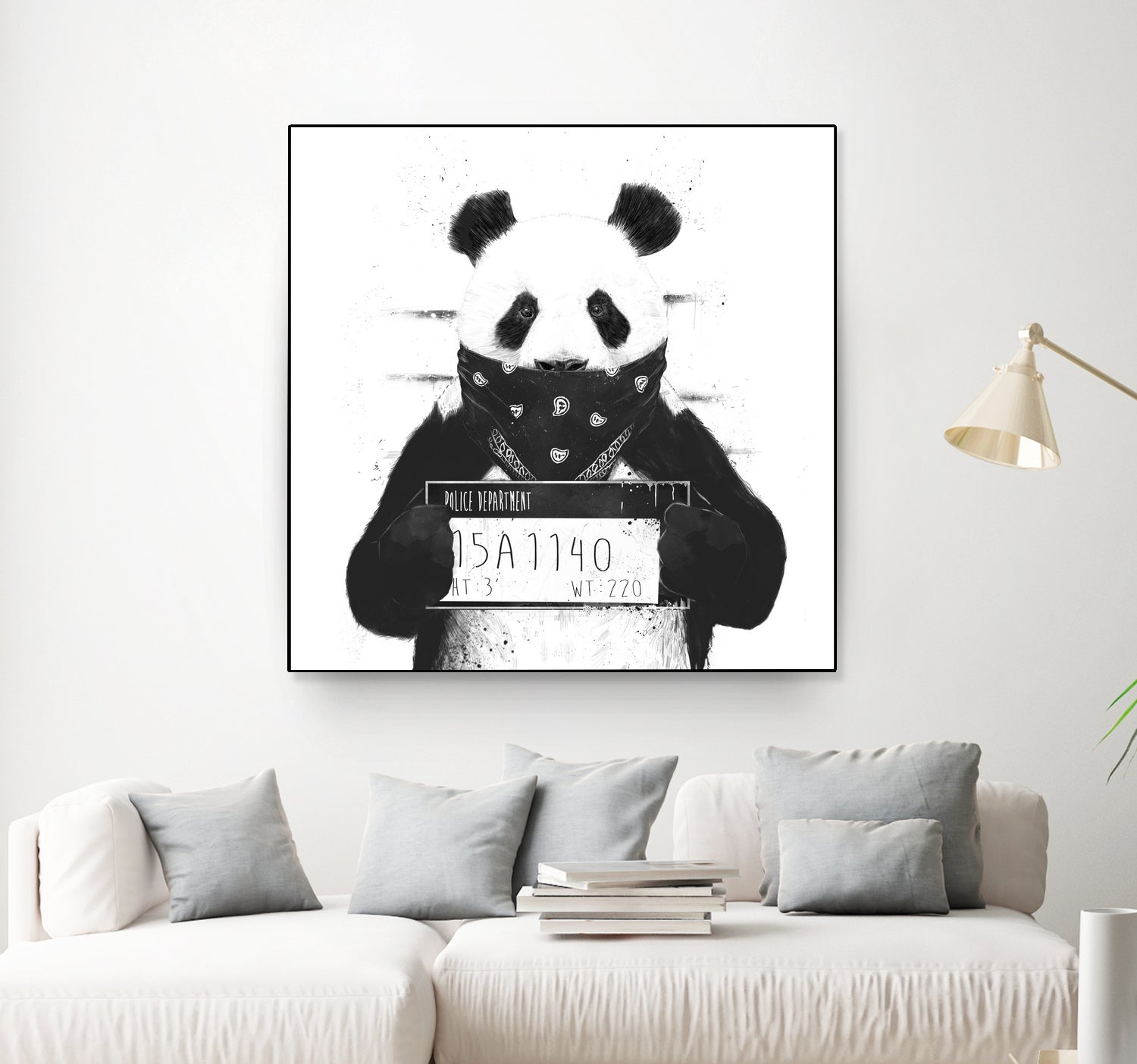 Bad panda by Solti Balázs on GIANT ART - white digital drawing