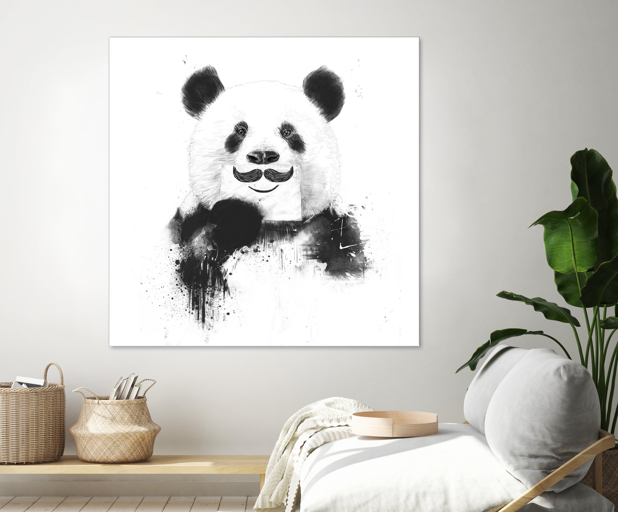 Funny panda by Solti Balázs on GIANT ART - white digital drawing