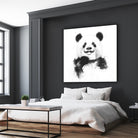 Funny panda by Solti Balázs on GIANT ART - white digital drawing