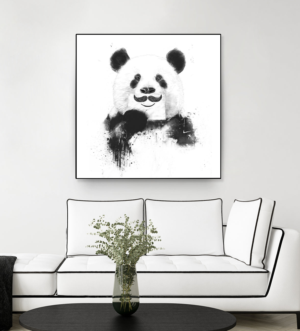 Funny panda by Solti Balázs on GIANT ART - white digital drawing