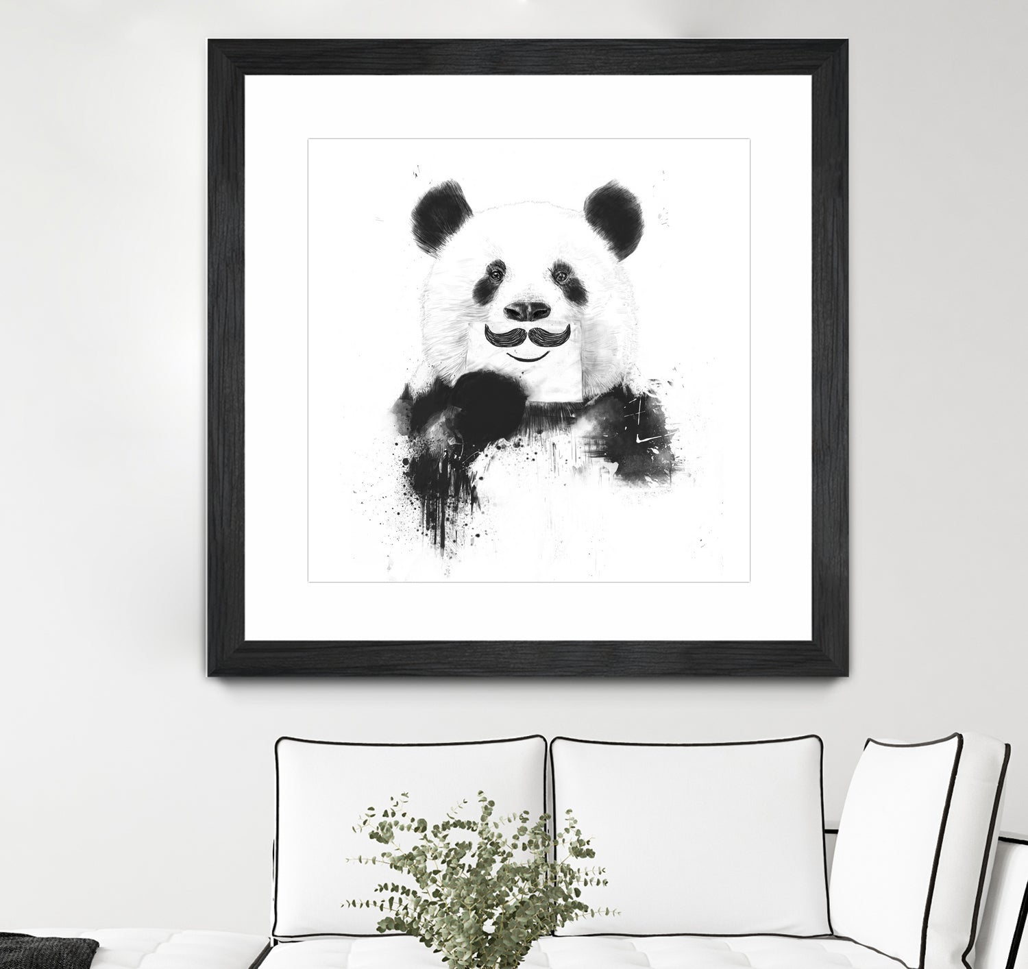 Funny panda by Solti Balázs on GIANT ART - white digital drawing