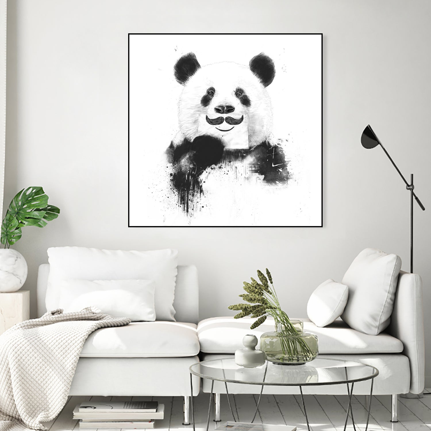 Funny panda by Solti Balázs on GIANT ART - white digital drawing