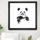 Funny panda by Solti Balázs on GIANT ART - white digital drawing