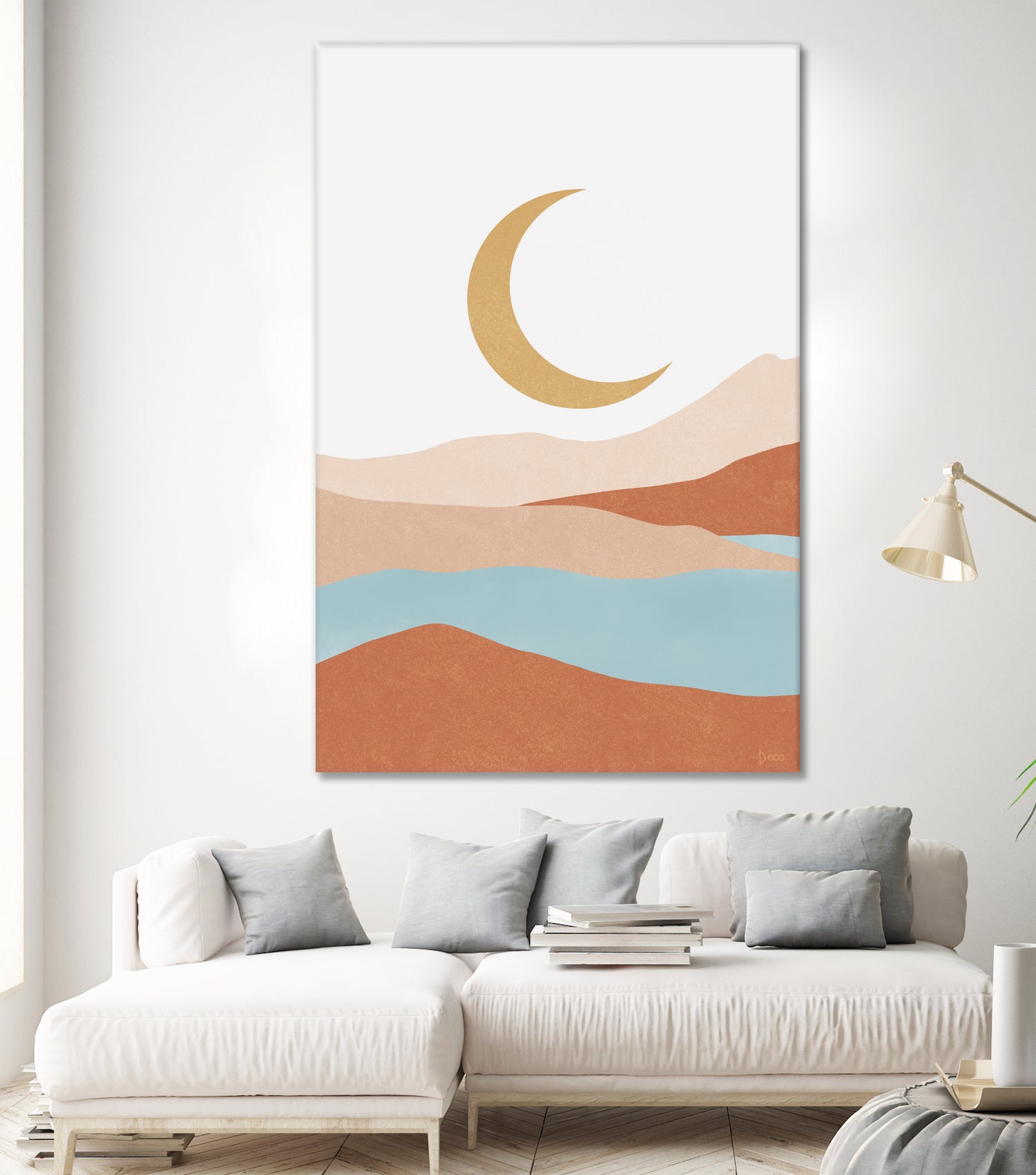 Desert Mountains II by Digital  Canvas  on GIANT ART - illustration