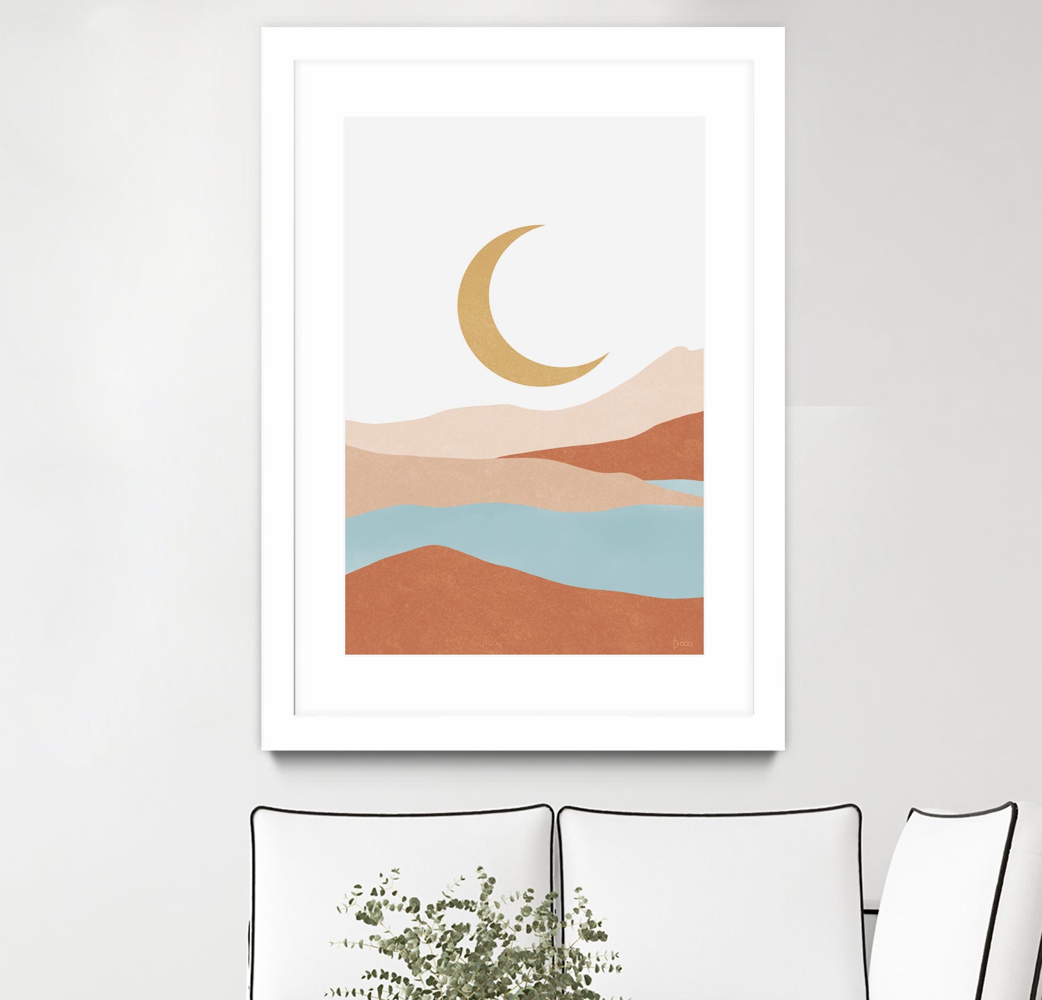 Desert Mountains II by Digital  Canvas  on GIANT ART - illustration