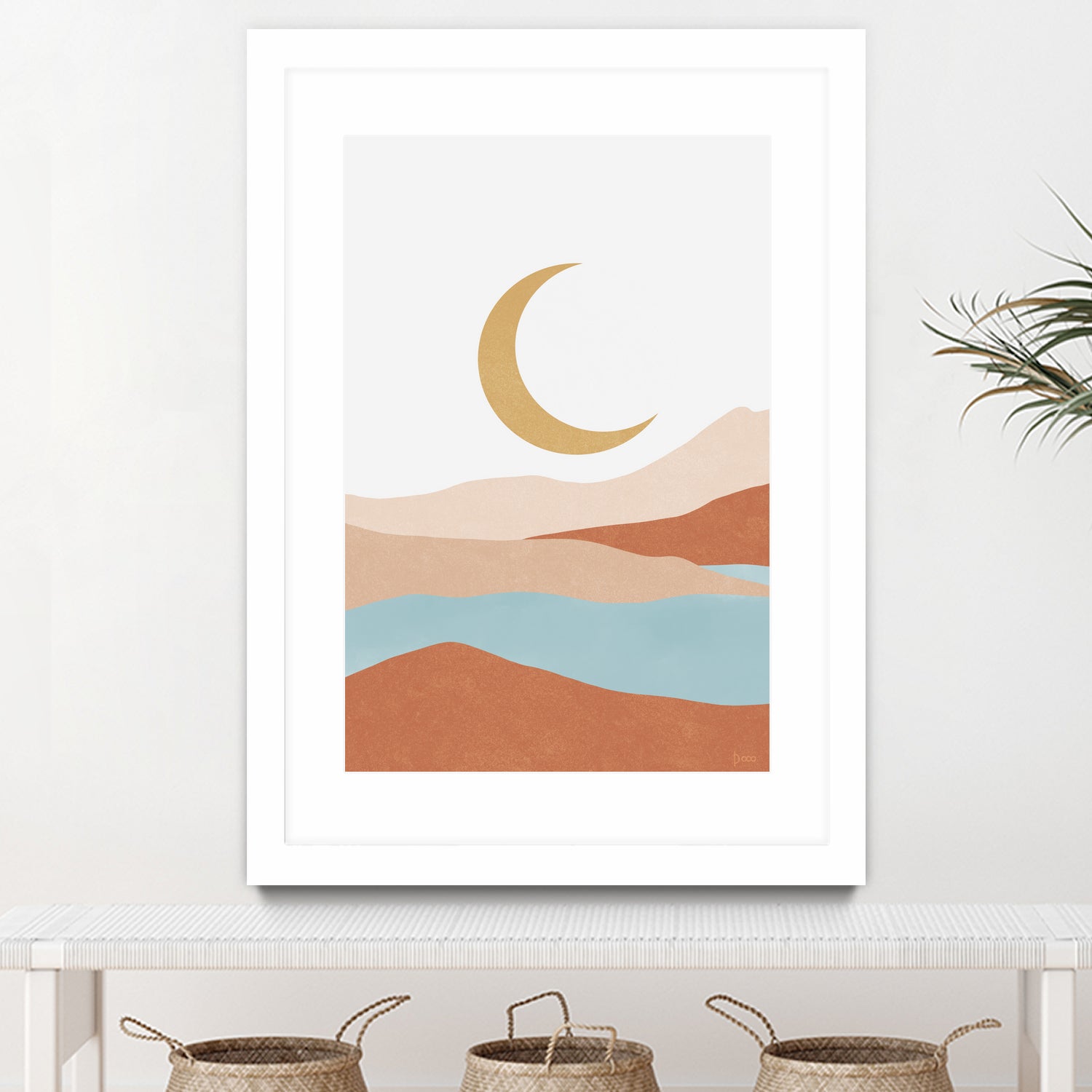 Desert Mountains II by Digital  Canvas  on GIANT ART - illustration