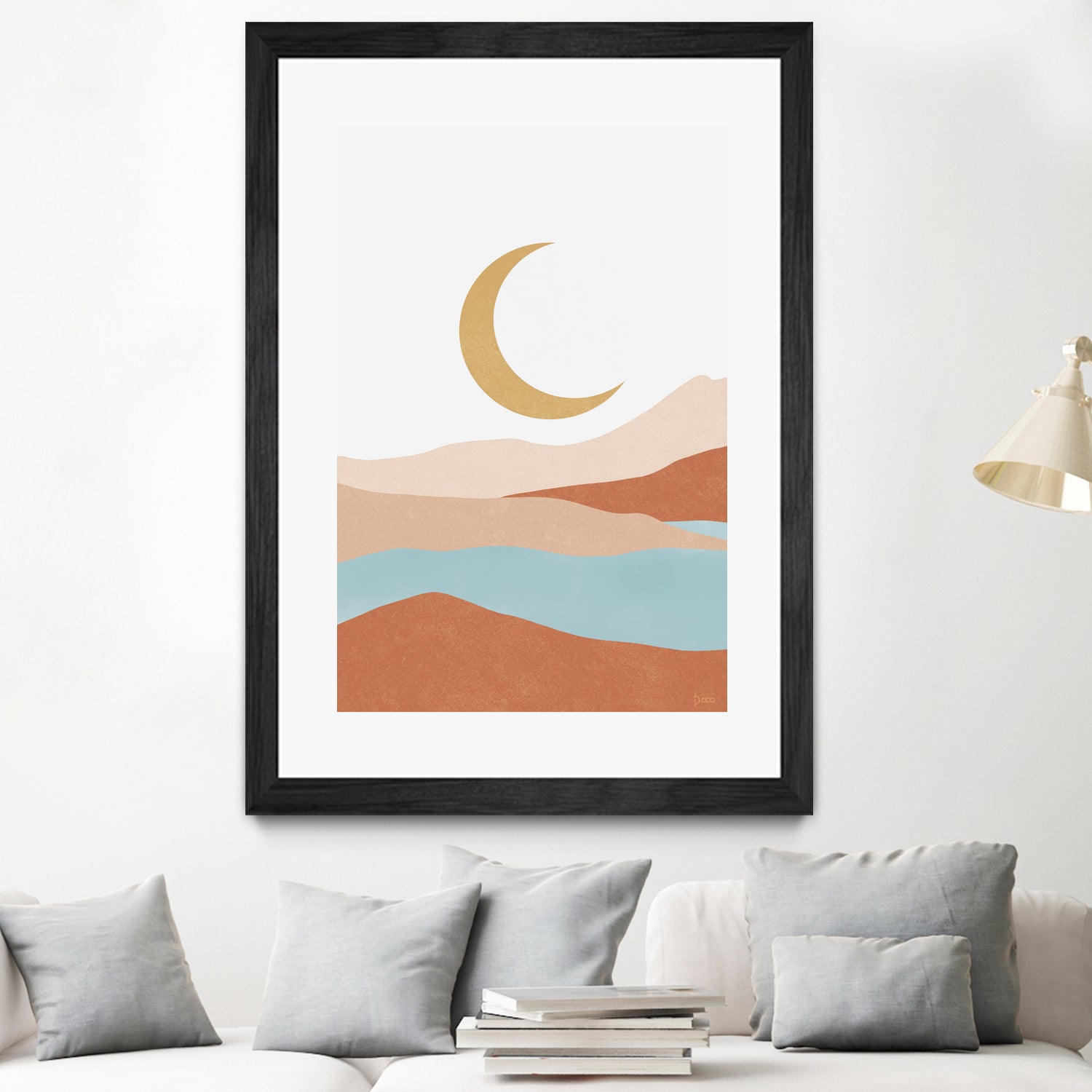 Desert Mountains II by Digital  Canvas  on GIANT ART - illustration