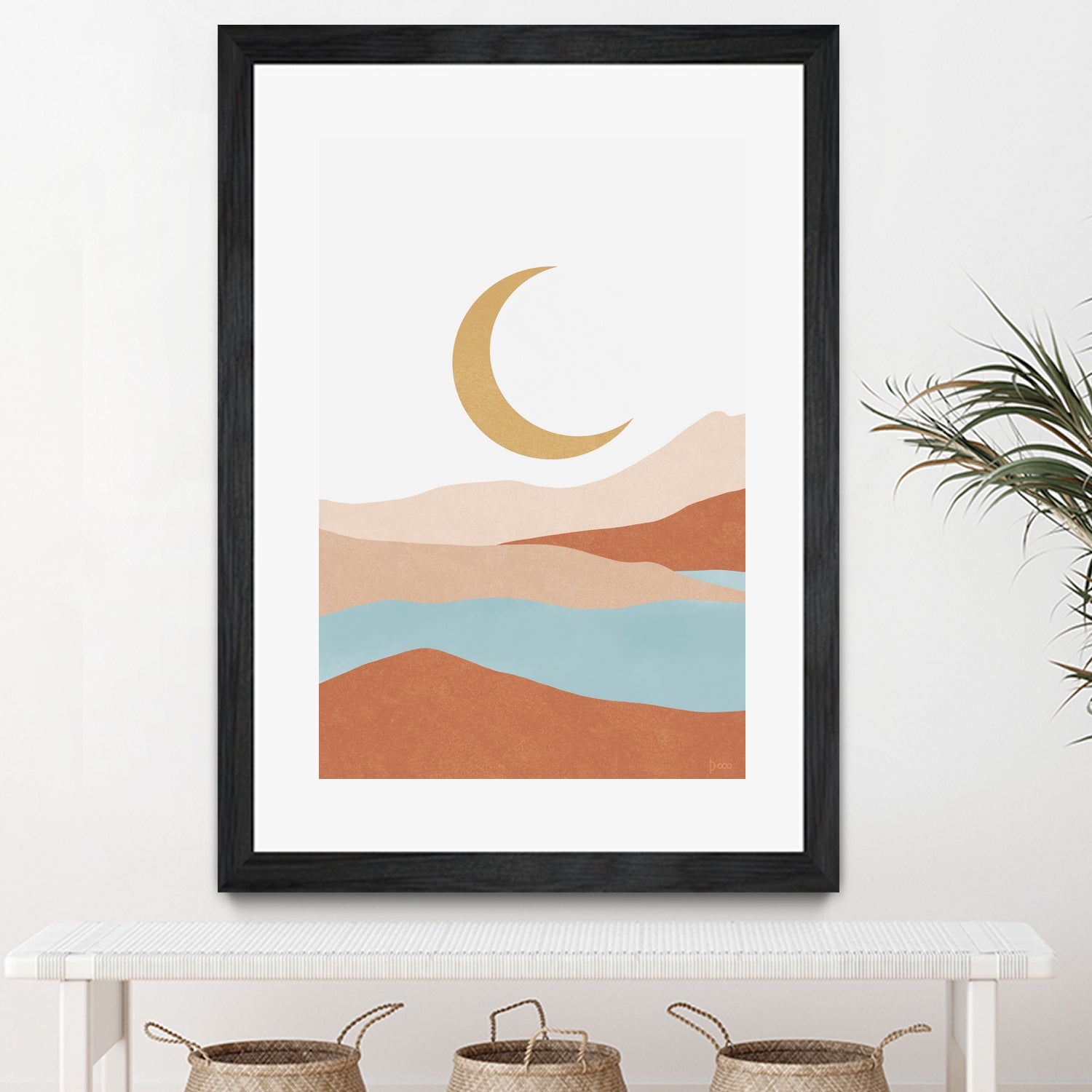 Desert Mountains II by Digital  Canvas  on GIANT ART - illustration