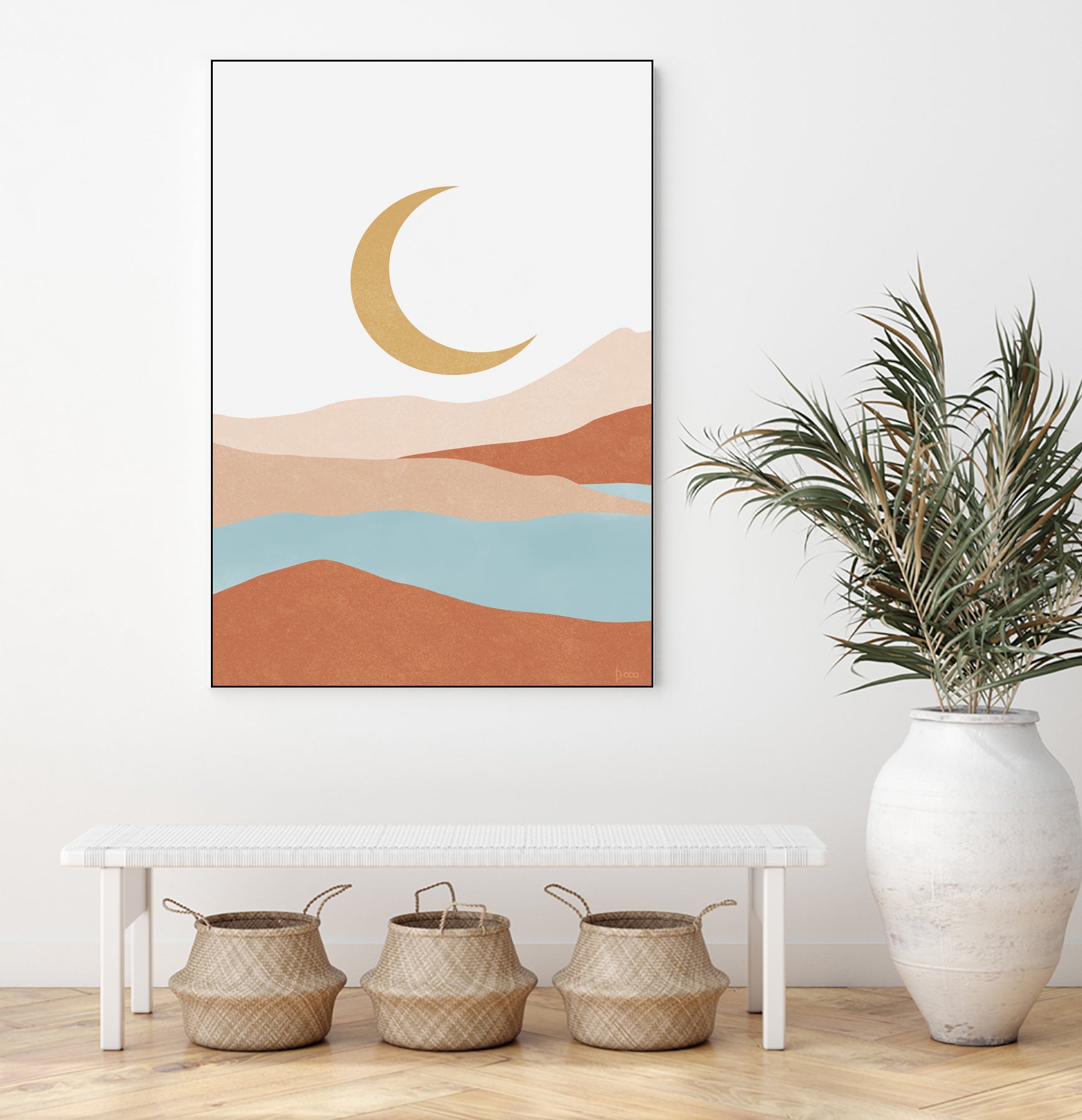 Desert Mountains II by Digital  Canvas  on GIANT ART - illustration