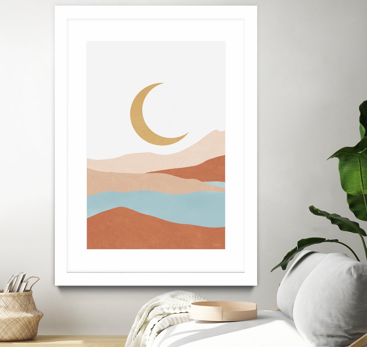 Desert Mountains II by Digital  Canvas  on GIANT ART - illustration