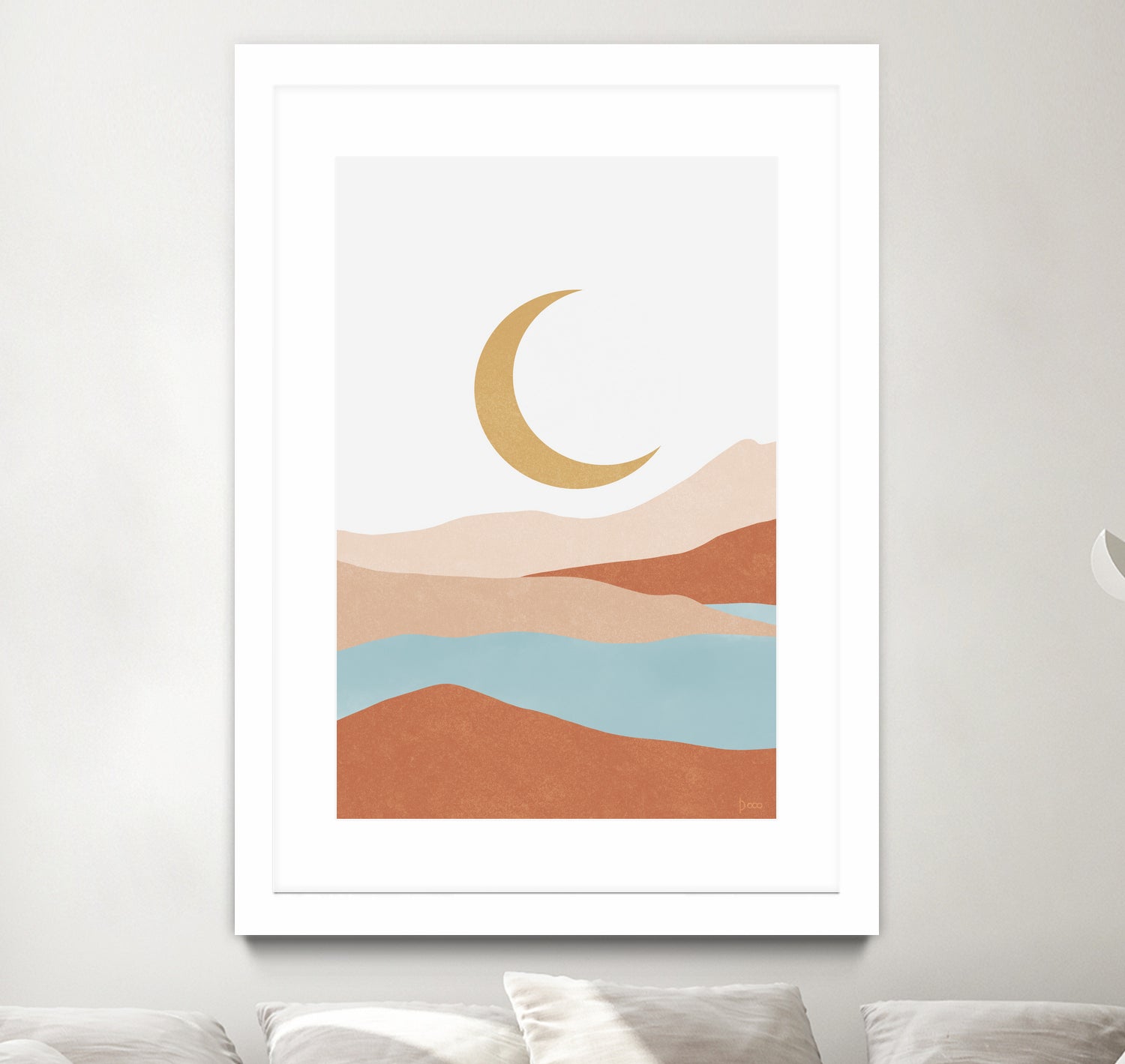 Desert Mountains II by Digital  Canvas  on GIANT ART - illustration