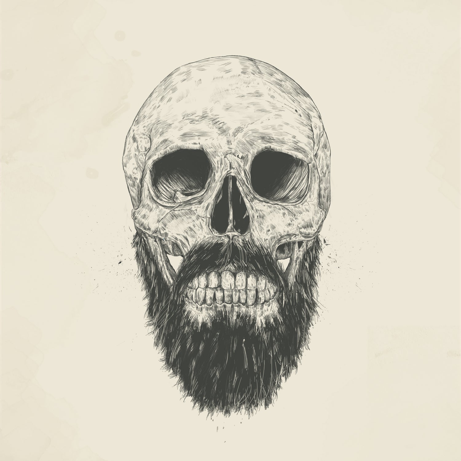 The beard is not dead by Solti Balázs on GIANT ART - brown digital drawing