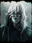 Atomic Blonde by Claudio Tosi on GIANT ART - blue digital painting