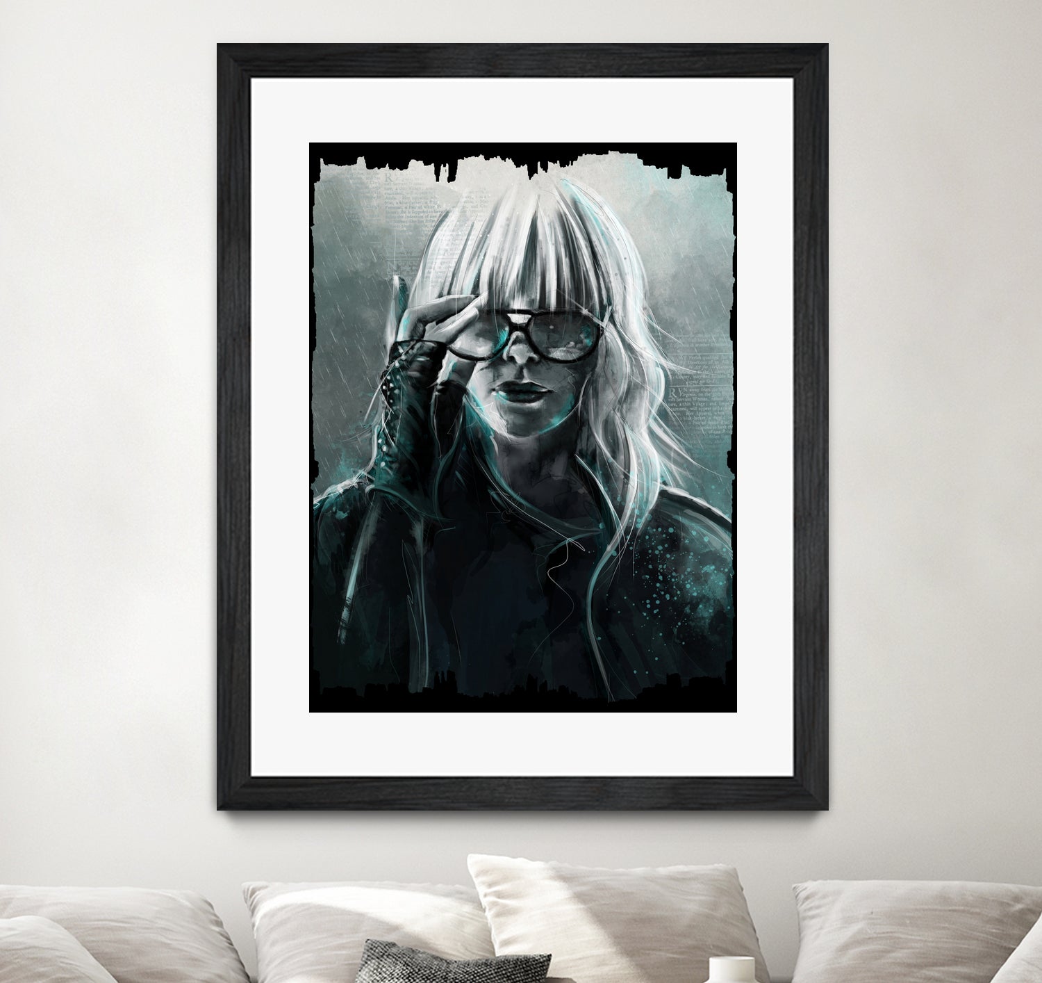 Atomic Blonde by Claudio Tosi on GIANT ART - blue digital painting