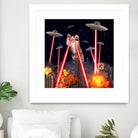 Cat Attack New York City Ufo Explosions Lasers by Damian Augustyniak on GIANT ART - black photo manipulation