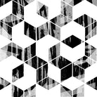 Elegant Black and White Geometric Design by Brigitte Carre on GIANT ART - black digital painting