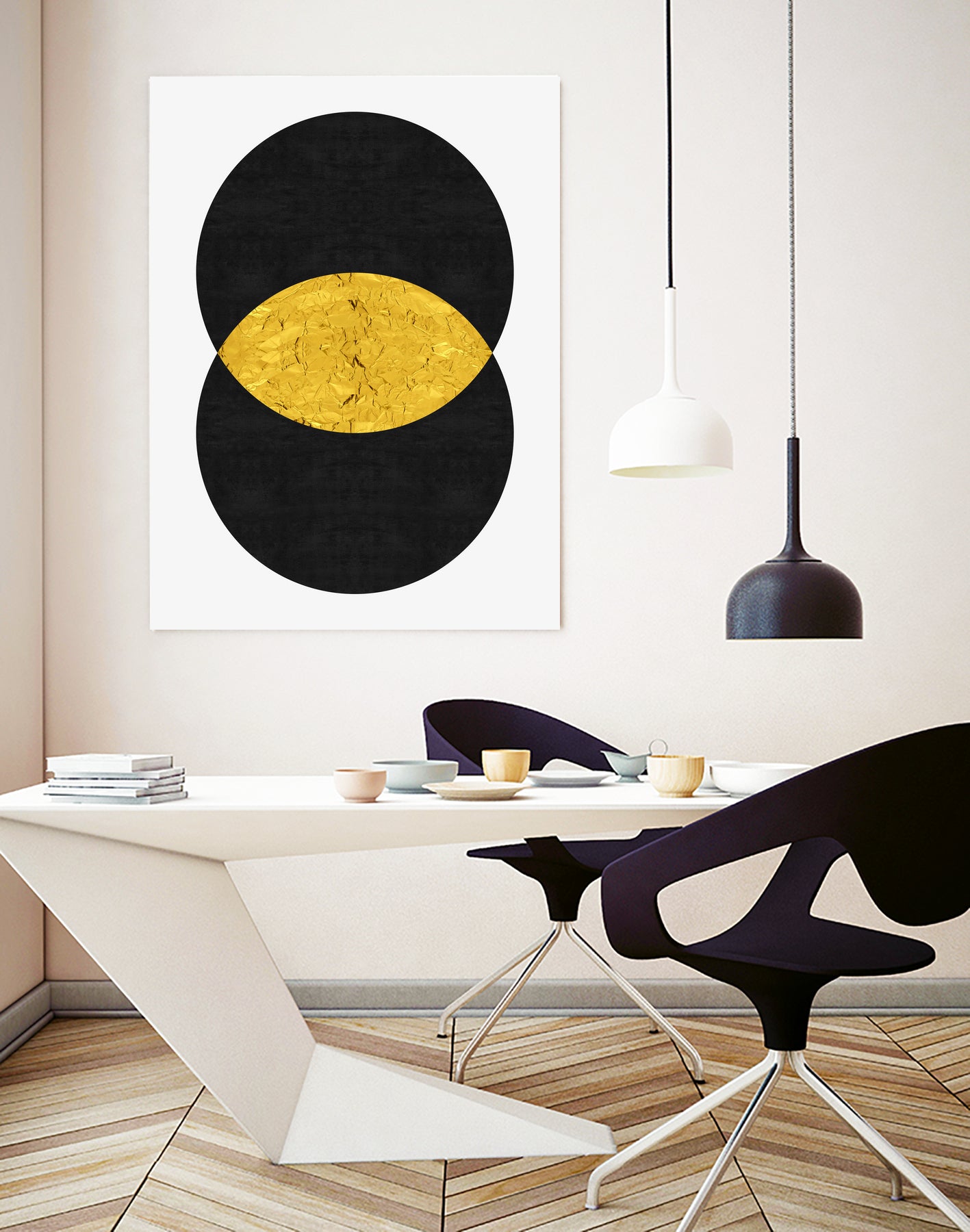 Golden fusion by Vitor Costa on GIANT ART - black digital painting