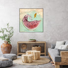 watermelon goldfish by Vin Zzep on GIANT ART - white digital painting