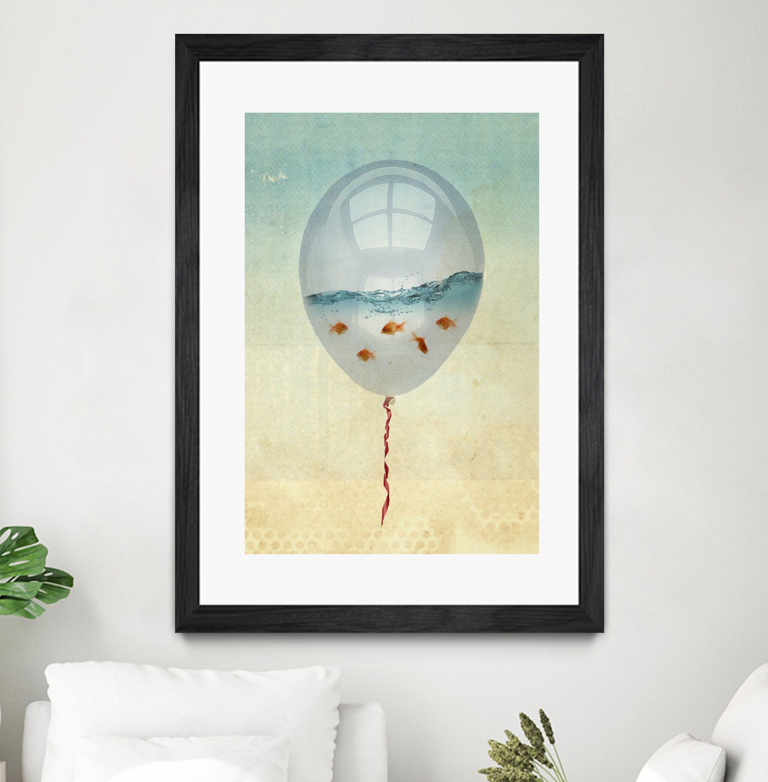 balloon fish by Vin Zzep on GIANT ART - white digital painting