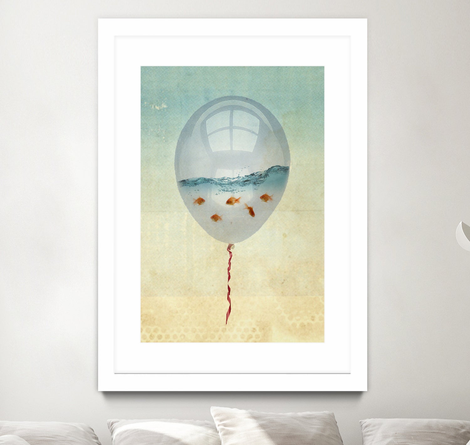 balloon fish by Vin Zzep on GIANT ART - white digital painting