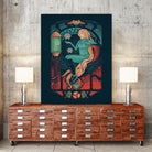 Aran Nouveau by Victor Vercesi on GIANT ART - blue digital drawing