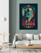 Aran Nouveau by Victor Vercesi on GIANT ART - blue digital drawing