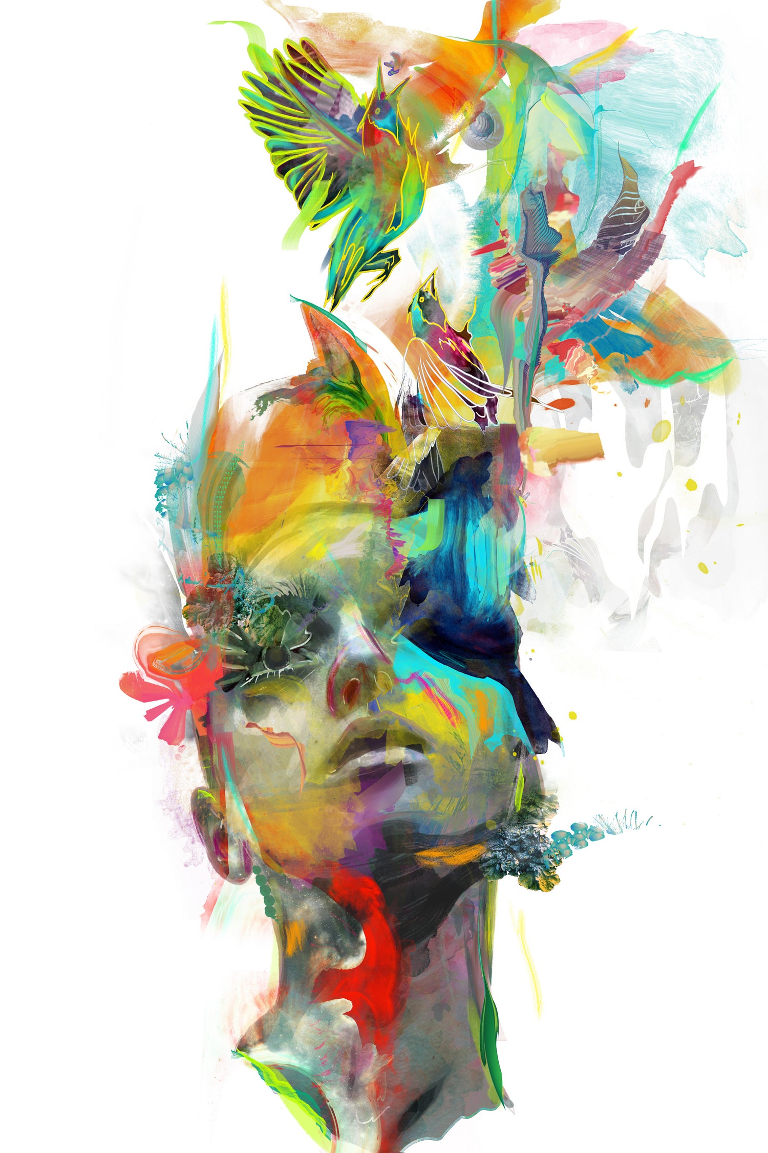 Dream Theory by Archan Nair on GIANT ART - white digital painting