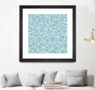 Abstract Outline Sky Blue by Emeline Tate-Robertson on GIANT ART - blue digital painting