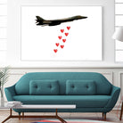 LOVE BOMBER by Michael Benisty on GIANT ART - white photo illustration