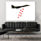 LOVE BOMBER by Michael Benisty on GIANT ART - white photo illustration